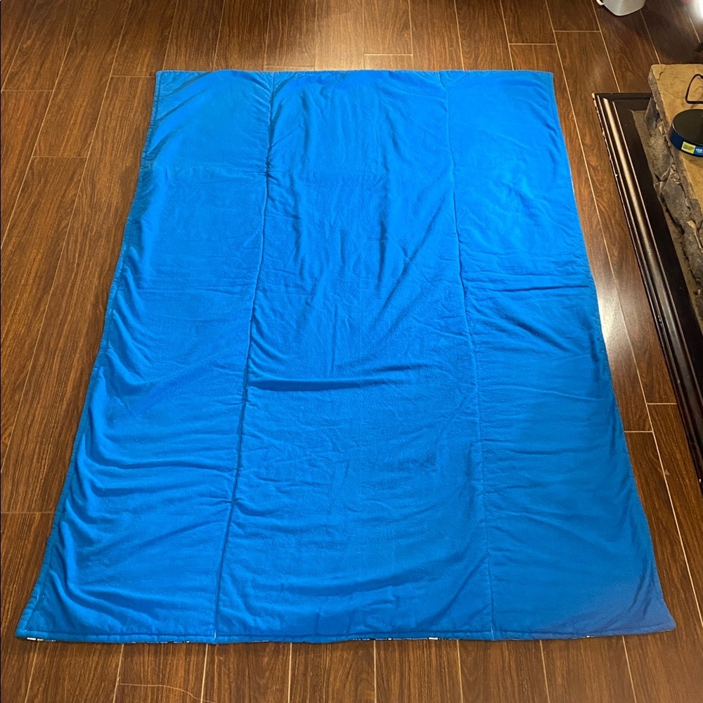 Handmade Blue DC Comic Book/ Batman Patterned Blanket - Picture 2 of 16